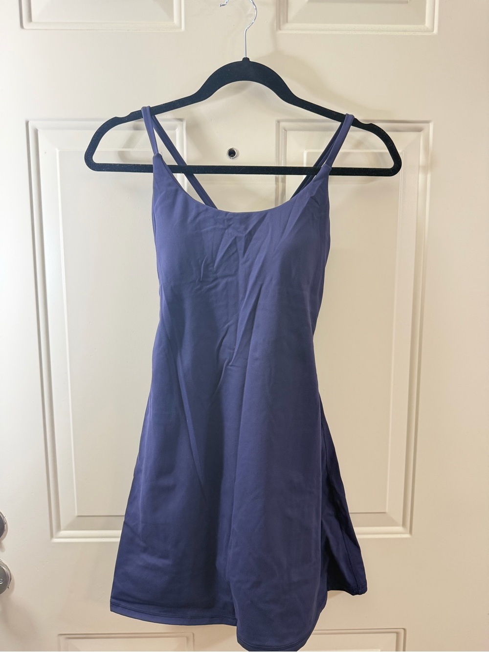 Halara Easy Peasy Tennis Dress Women’s XS Blue Built In Shorts Strappy 0410